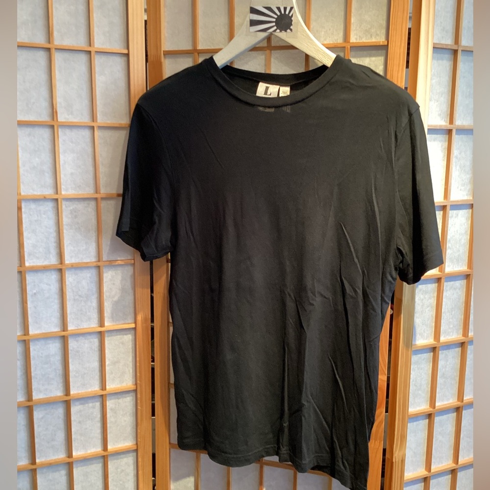 Topman Black Short Sleeve Crew Neck T-Shirt Men's Size Large